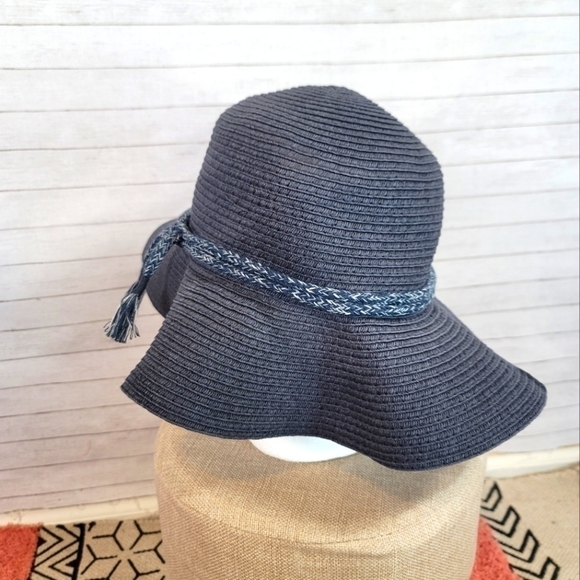 MADEWELL NAVY PAPER SUN HAT, SZ MEDIUM/LARGE - Picture 4 of 10